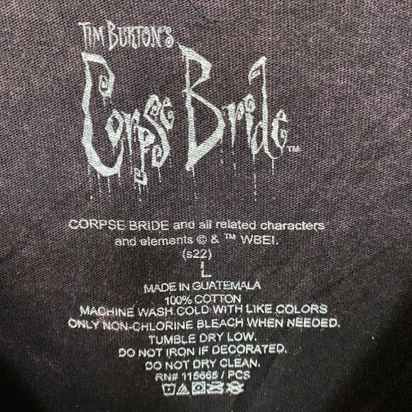 Tim Burton The Corpse Bride Emily Retro Style Graphic Design T-Shirt large - Picture 5 of 5